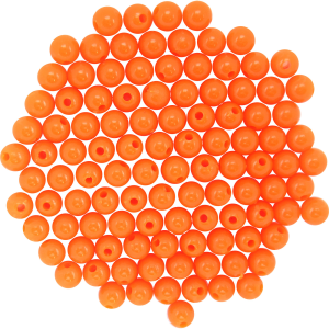 Image of Dutch Fork Premium Beads | Solid Orange; 6 mm