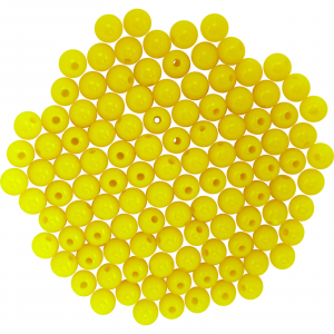 Image of Dutch Fork Premium Beads | Solid Yellow; 6 mm