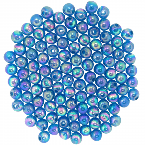 Image of Dutch Fork Premium Beads | Transparent Pearl Light Blue; 6 mm