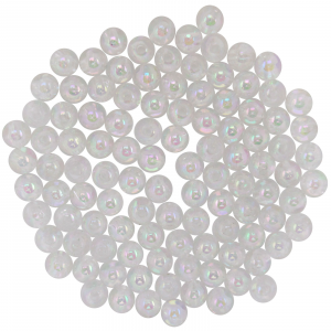 Image of Dutch Fork Premium Beads | Transparent Pearl White; 6 mm