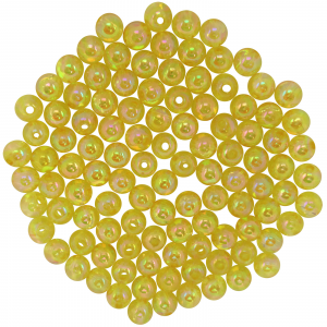 Image of Dutch Fork Premium Beads | Transparent Pearl Yellow; 6 mm