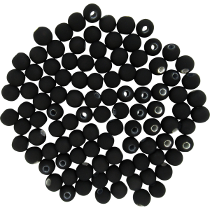 Image of Dutch Fork Premium Beads | Neon Black; 6 mm