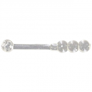 Image of Big Bite Baits Ballzy | Glow Silver; 1 in.