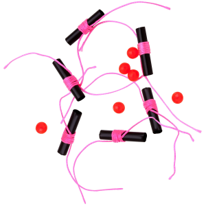 Image of Thill Bobber Stop Beads | Hot Pink