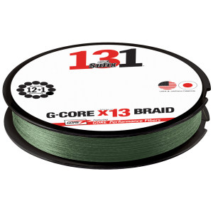 Image of Sufix 131 G-Core Braided Line | Low-Vis Green; 150 yds.; 10 lb.