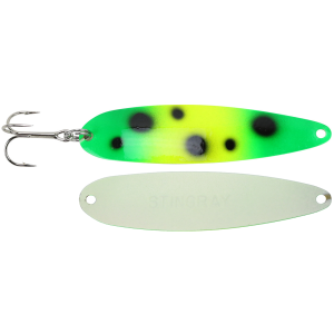 Image of Michigan Stinger Stingray Spoon | Froggy Glow; 4 1/4 in.