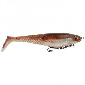 Image of Berkley PowerBait CullShad | Green Pumpkin Pearl White; 8 in.