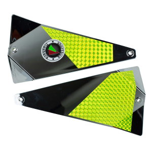 Image of Shortbus Triangle Flasher | Dipped Chartreuse; 8 in.