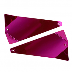 Image of Shortbus Triangle Flasher | Chrome Pink; 8 in.