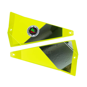 Image of Shortbus Triangle Flasher | Yellow Twisted Addiction; 8 in.