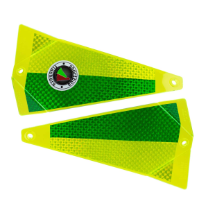 Image of Shortbus Triangle Flasher | Green Blade - Kelly; 8 in.