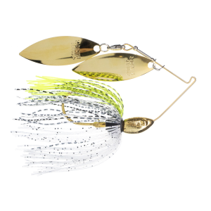 Image of Nichols Lures Catalyst Double Willow Spinnerbait | Chartreuse Shiner; 1/2 oz.