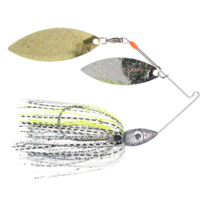 Image of Nichols Lures Pulsator Metal Flake Double Willow Spinnerbait | Bombshell Bass; 1/2 oz.