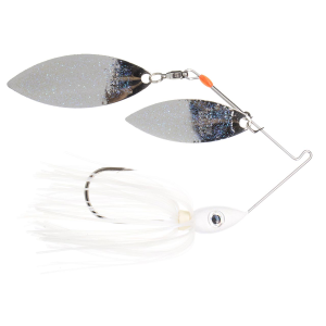 Image of Nichols Lures Pulsator Metal Flake Double Willow Spinnerbait | Blue Shad Nickel Blue; 1/2 oz.