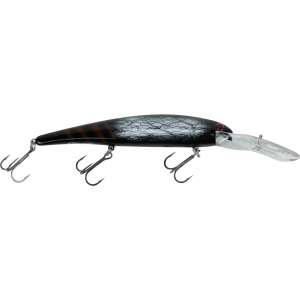 Image of Bandit Walleye Deep Diver | Black Scarlett; 4 3/4 in.