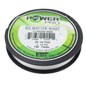 Image of PowerPro Braided Spectra Fiber Line | White; 150 yds.; 10 lb.