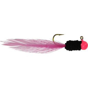 Image of Strike King Mr. Crappie Slab Daddy Live Hair Jig | Pink Tuxedo; 1/16 oz.