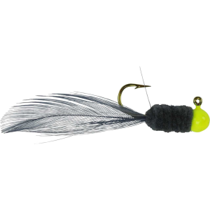 Image of Strike King Mr. Crappie Slab Daddy Live Hair Jig | Gray Squirrel; 1/8 oz.