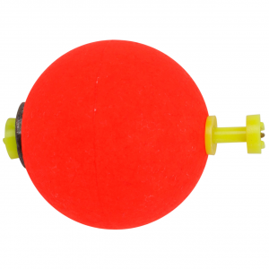 Image of Thill Foam Sphere Weighted Float - Snap On | Red; 1 in.