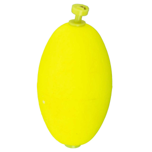 Image of Thill Foam Oval Float - Snap On | Yellow; 2 1/2 in.