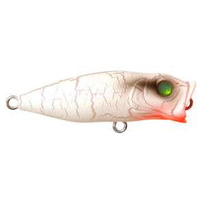 Image of Megabass Baby Pop-X | White Butterfly; 2 in.