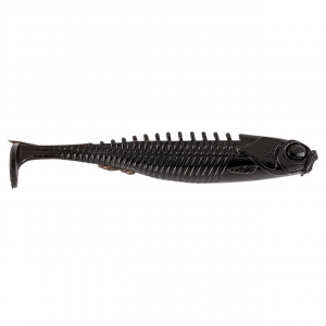 Image of Northland Eye-Candy Paddle Shad | Black; 3 1/2 in.