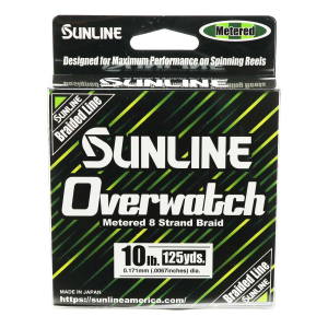 Image of Sunline Overwatch Braided Line | Green Metered; 10 lb.