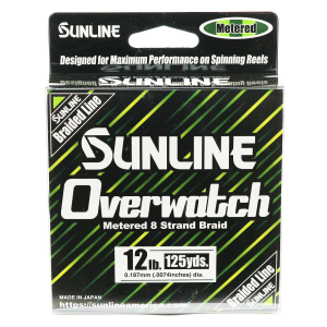 Image of Sunline Overwatch Braided Line | Green Metered; 12 lb.