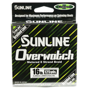 Image of Sunline Overwatch Braided Line | Green Metered; 16 lb.