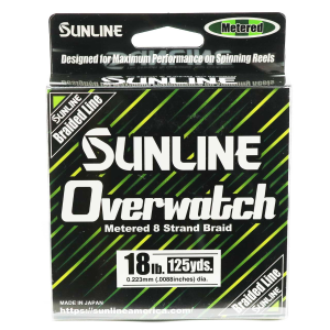 Image of Sunline Overwatch Braided Line | Green Metered; 18 lb.