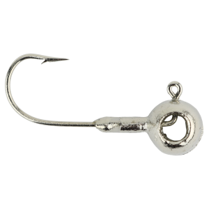 Image of Leland's Lures Crappie Magnet Eyehole Round Jig Head | Nickel; 1/16 oz.