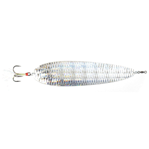 Image of Nichols Lures Ben Parker Super Magnum Flutter Spoon | Shattered Glass Silver; 4.5 oz.