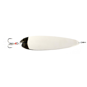 Image of Nichols Lures Ben Parker Super Magnum Flutter Spoon | Silver Chrome; 4.5 oz.