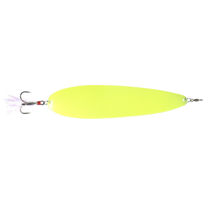 Image of Nichols Lures Ben Parker Super Magnum Flutter Spoon | Chartreuse; 4.5 oz.