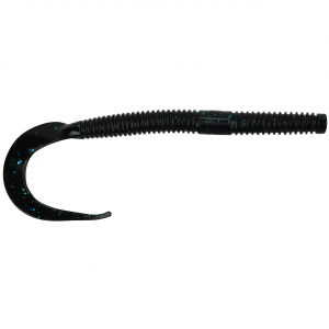 Image of Yamamoto Ichi Worm Floater | Black w/ Blue Flake; 10 in.