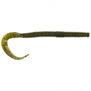 Image of Yamamoto Ichi Worm Floater | Green Pumpkin w/ Black Flake; 10 in.