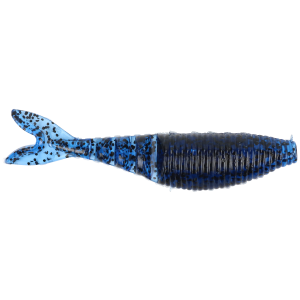 Image of Yamamoto Zako Swimbait | Blue w/ Large Black Flake; 4 in.