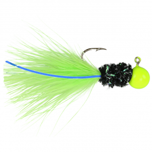 Image of Crappie Killer Marabou Jigs | Black Pearl; 1/16 oz.