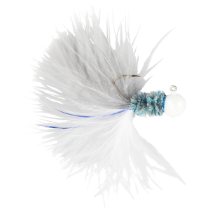 Image of Crappie Killer Marabou Jigs | Blue Emerald; 1/8 oz.