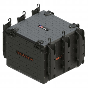 Image of YakAttack BlackPak Pro Kayak Fishing Crate System | 16 x 16 in.; Black