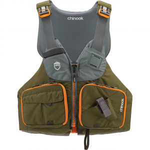 Image of NRS Men's Chinook Fishing Life Vest | XS/M; Bark