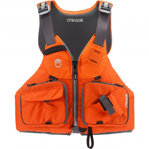 Image of NRS Men's Chinook Fishing Life Vest | XS/M; Flare