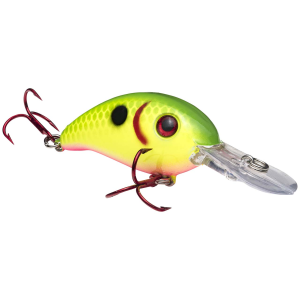 Image of Strike King Slab Hammer Crappie Crank | Limetreuse-Pink Belly; 3 in.