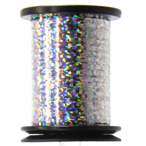 Image of SemperFli Holographic Tinsel | Silver; 1/69 in.