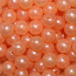 Image of TroutBeads | Mottled Peach Roe; 10 mm