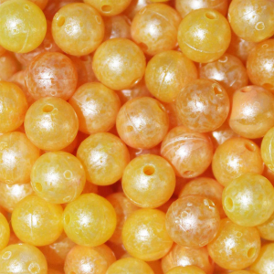 Image of TroutBeads | Mottled Gold Roe; 10 mm