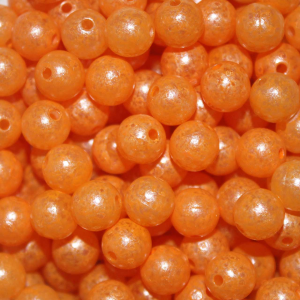 Image of TroutBeads | Mottled Mango Egg; 10 mm