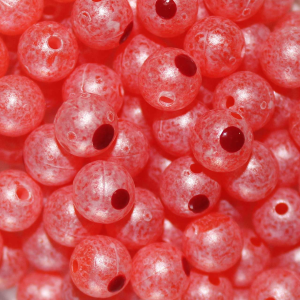 Image of TroutBeads | Blood Dot Natural Roe; 14 mm