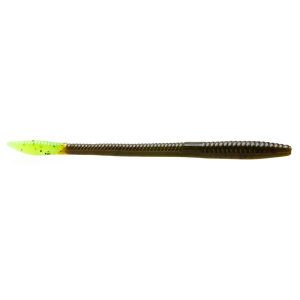 Image of Zoom Trick Worm | Green Pumpkin Chartreuse; 6.5 in.