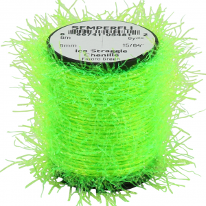 Image of SemperFli Ice Straggle Chenille | Fluorescent Green